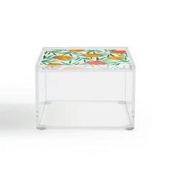 83 Oranges Floral Blush Gold Acrylic Box