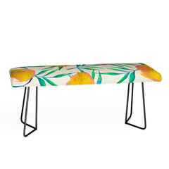 83 Oranges Floral Blush Gold Bench