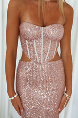 Madeline Midi Dress - Blush Pink