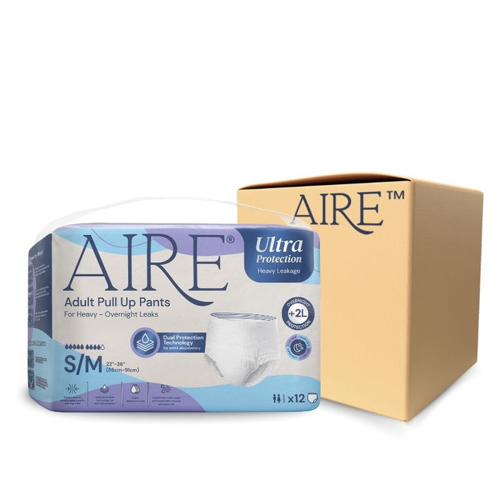 Aire Ultra Pull Up Pants S/M - Carton (8 packs)