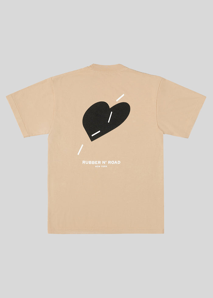 Black Heart T-Shirt - RUBBER N' ROAD NEW YORK
