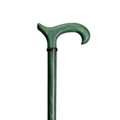 Eco Beechwood Derby Walking Cane Emerald