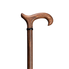 Eco Beechwood Derby Walking Cane Brown