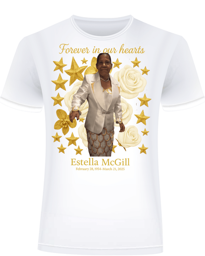 Estella McGill - Forever In Our Hearts - T-Shirt - Jawns on Fire Sneakers & Shoes