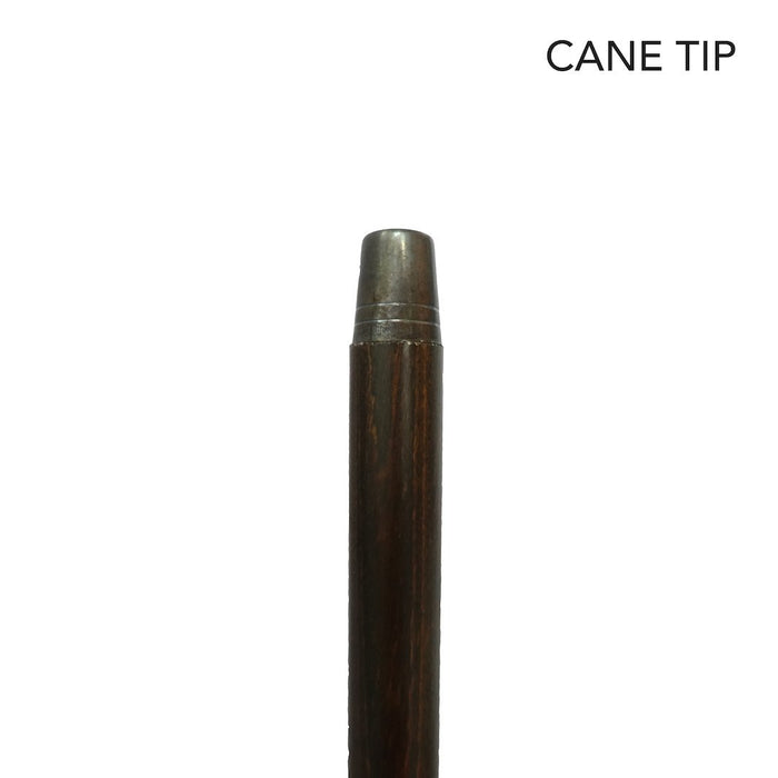 Faux Ivory Barn Owl Hardwood Cane