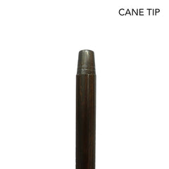 Faux Ivory Barn Owl Hardwood Cane