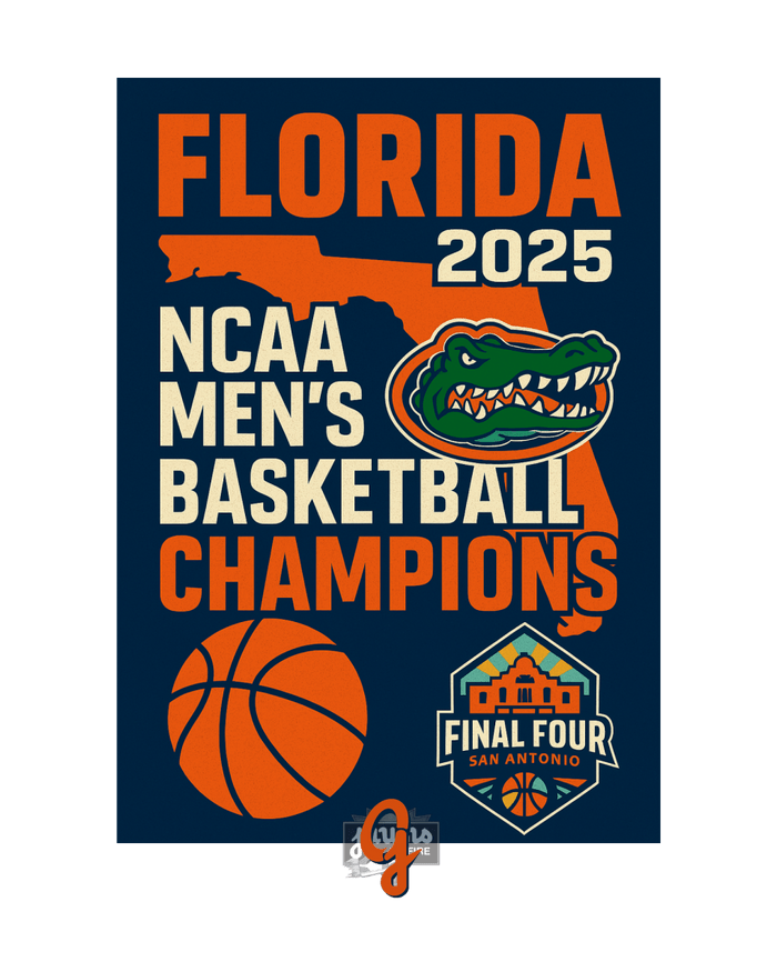 Florida Gators 2025 Men's Basketball National Champions - Original Jawns - White T-Shirt - T-Shirt - Jawns on Fire Sneakers & Shoes