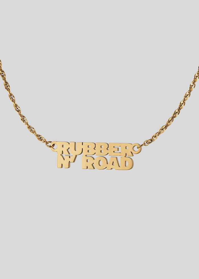 Gold Logo Chain - RUBBER N' ROAD