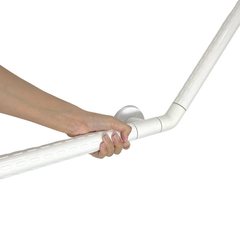 HappyBath Stainless Steel Nylon Angled Grab Bar