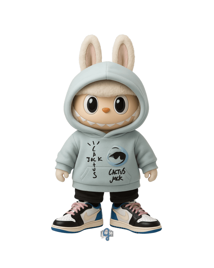 La Bu Bu Cactus Jack Fragment Light Blue - Original Jawns - Black T-Shirt - T-Shirt - Jawns on Fire Sneakers & Shoes