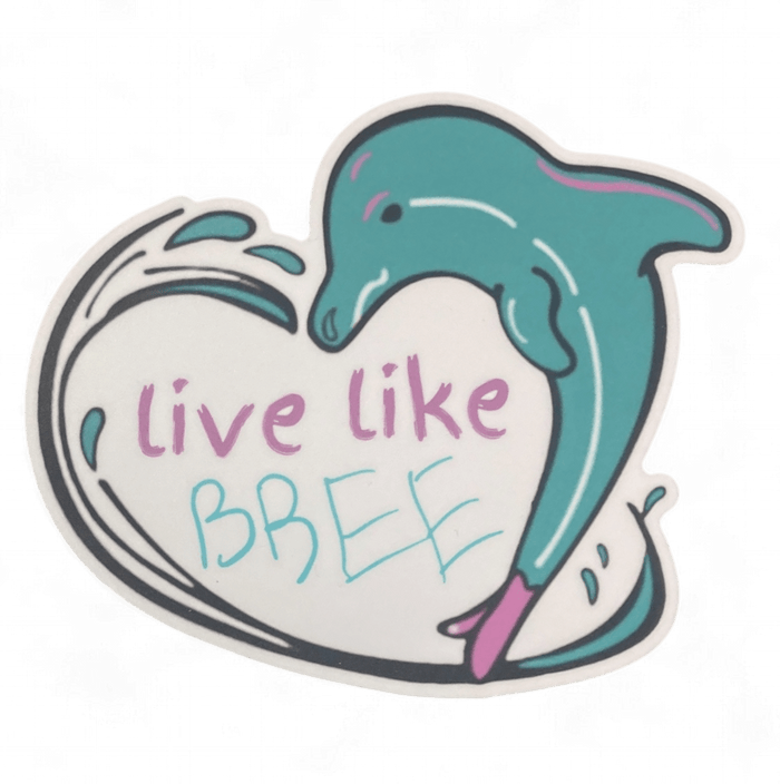 Live Like Bree Sticker - Jawns on Fire Sneakers & Shoes
