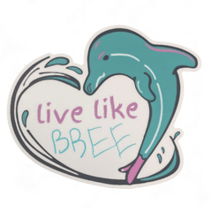 Live Like Bree Sticker - Jawns on Fire Sneakers & Shoes