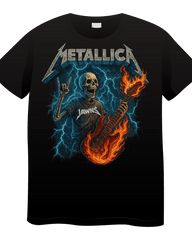 Metallica Guitar - Original Jawns - Black T-Shirt - T-Shirt - Jawns on Fire Sneakers & Shoes
