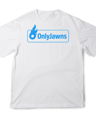 Only Jawns BLUE BOX LOGO - Original Jawns - White T-Shirt - T-Shirt - Jawns on Fire Sneakers & Shoes