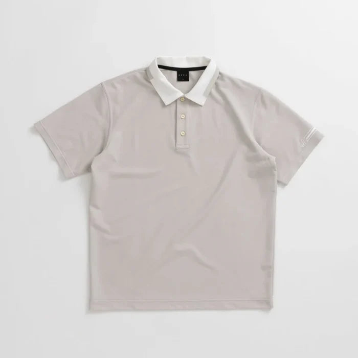 PRINT COLLOR ＆THREE-LINE H EMBROIDERY POLO