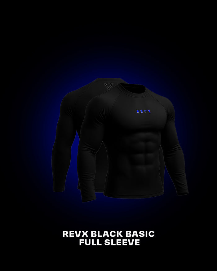 Revx Black Basic Full Sleeveless