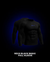 Revx Black Basic Full Sleeveless