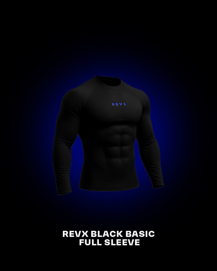 Revx Black Basic Full Sleeveless