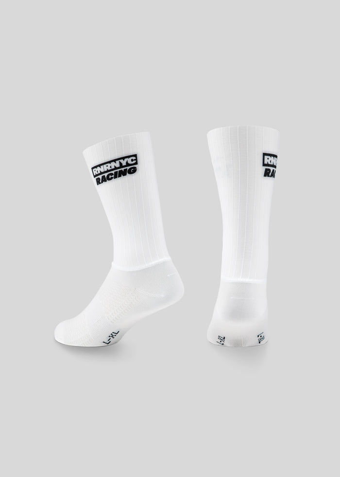 RNRNYC RACING Pro Aero Socks - White