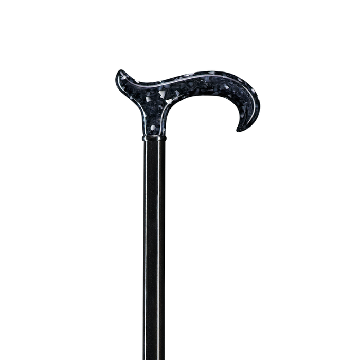 Mother of Pearl Derby Cane Black Candy