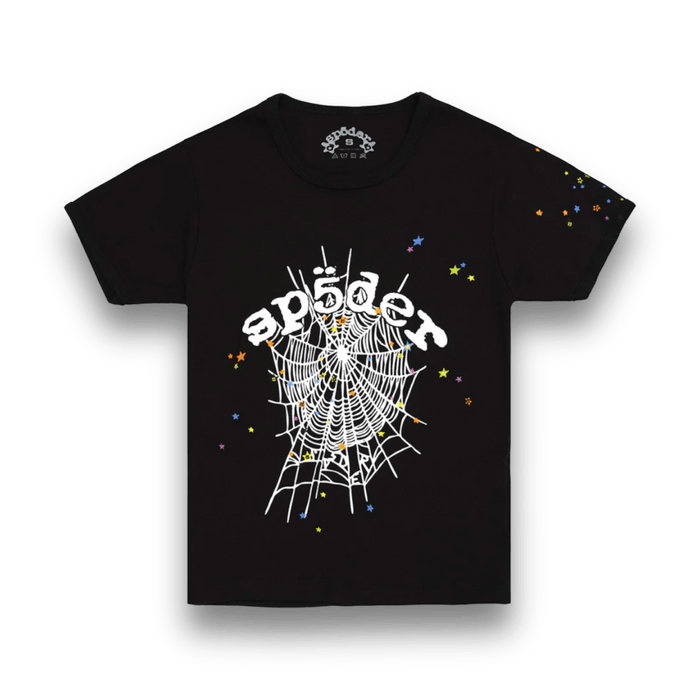 Sp5der Worldwide OG Web V2 Baby T - Shirt - Black - Kids Size - T - Shirt - Jawns on Fire Sneakers & Shoes