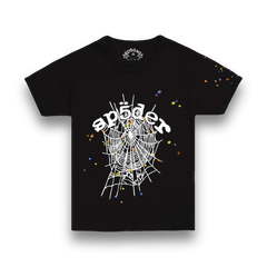 Sp5der Worldwide OG Web V2 Baby T - Shirt - Black - Kids Size - T - Shirt - Jawns on Fire Sneakers & Shoes