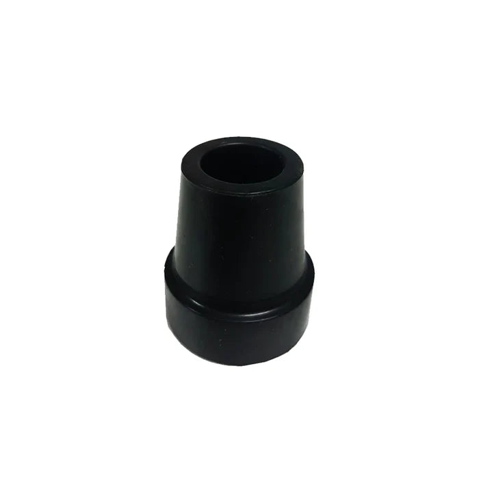 Sturdy Rubber Cane Tips (Black) - 16mm