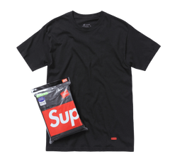 Supreme Hanes Tagless T - Shirt Black (3 Pack) - T - Shirt - Jawns on Fire Sneakers & Shoes