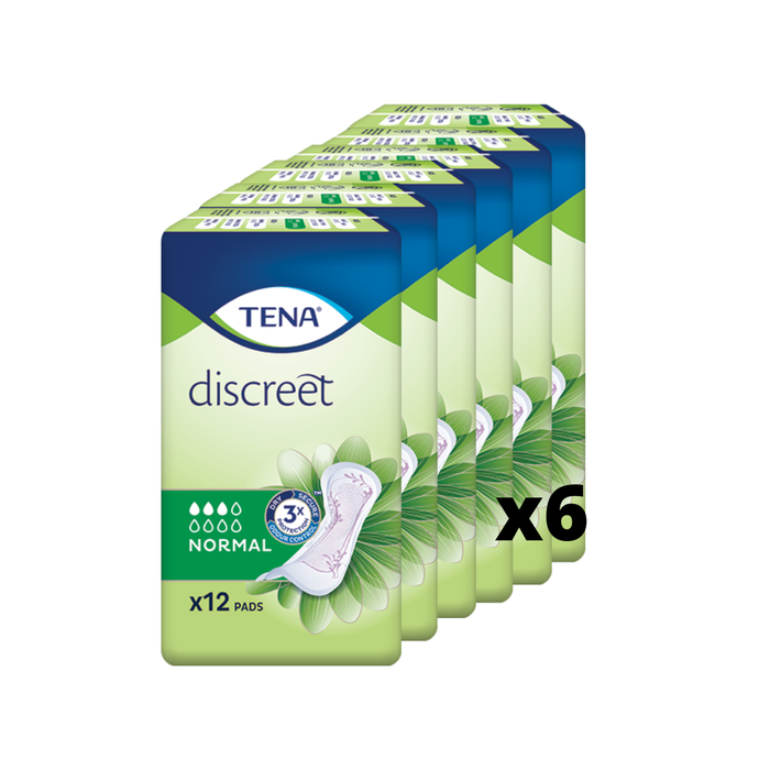 TENA Lady Discreet Normal 1 Carton (6 Packs)