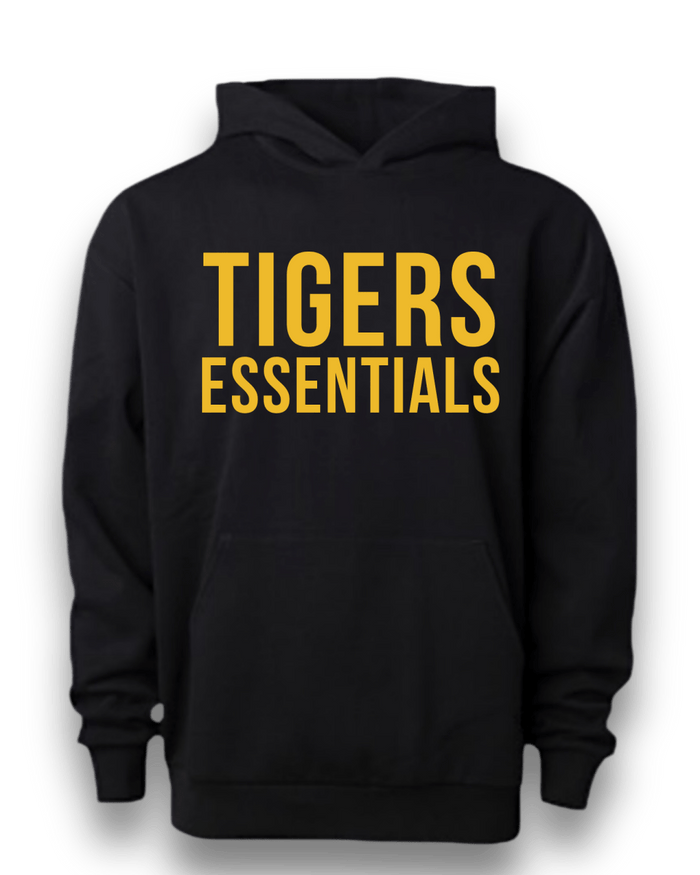 Tigers Essential - Super Black Hoodie - Hoodie - Jawns on Fire Sneakers & Shoes