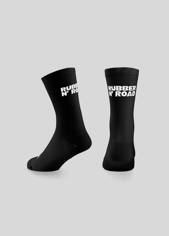 Uniform Logo Socks - Black - RUBBER N' ROAD