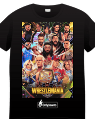 WrestleMania 41 Wrestlers - Original Jawns - Black T-Shirt - T-Shirt - Jawns on Fire Sneakers & Shoes
